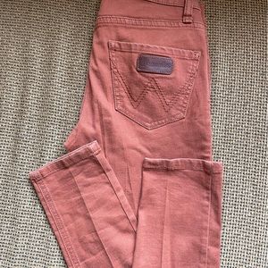 LAST CHANCE!!!Vintage Orange Wrangler Skinny Jeans